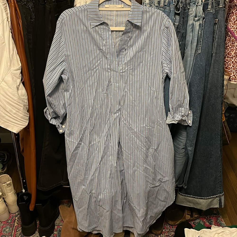 Ellison midi striped dress